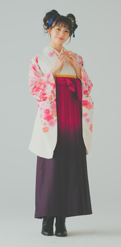 卒業式で人気の古典柄袴の選び方_未来への希望_桜