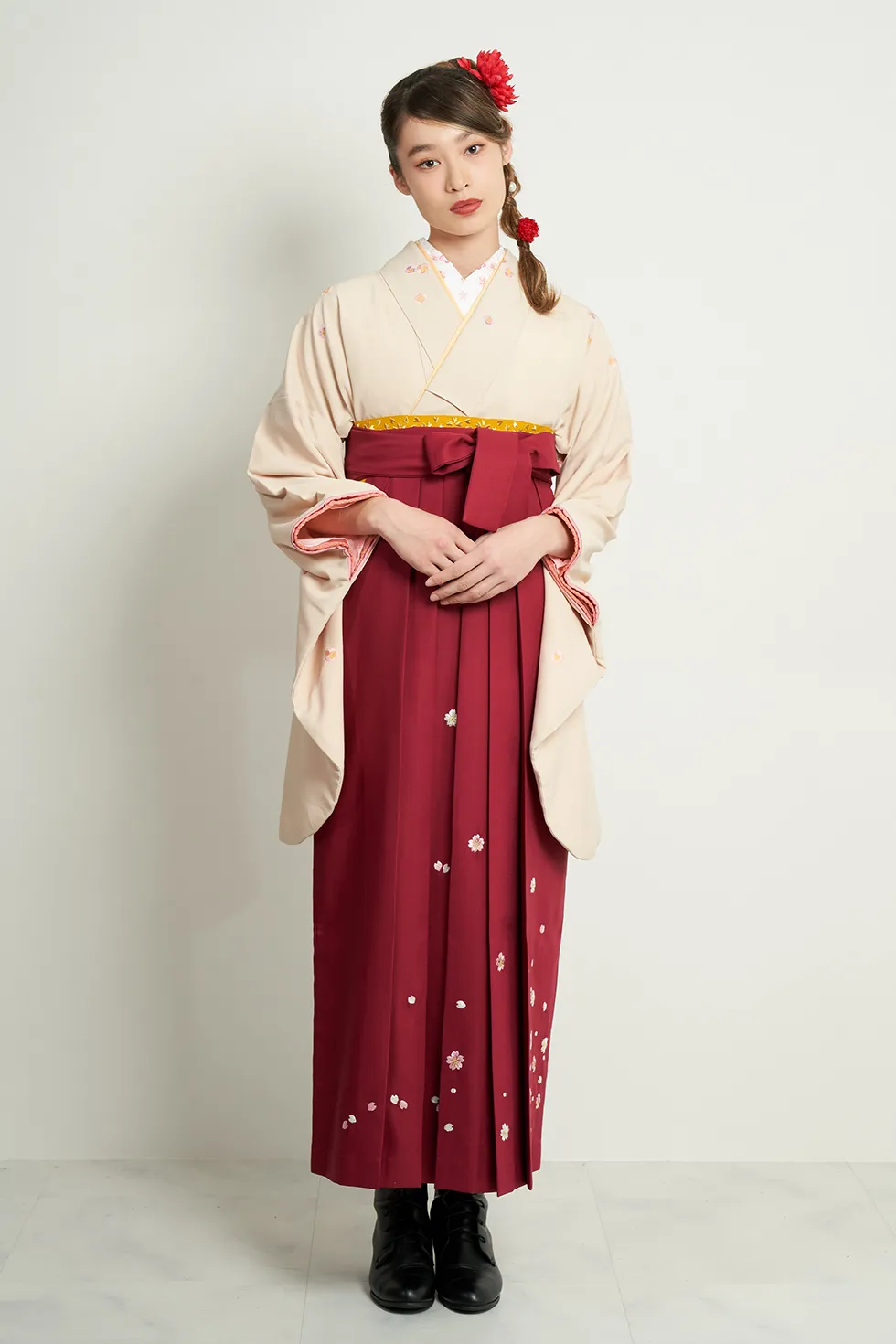 卒業式袴レンタル シンプル 古典 可愛い
