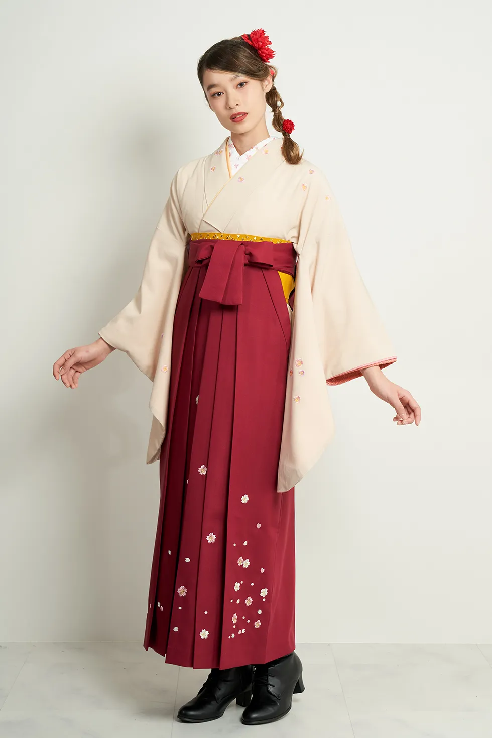 卒業式袴レンタル シンプル 古典 可愛い