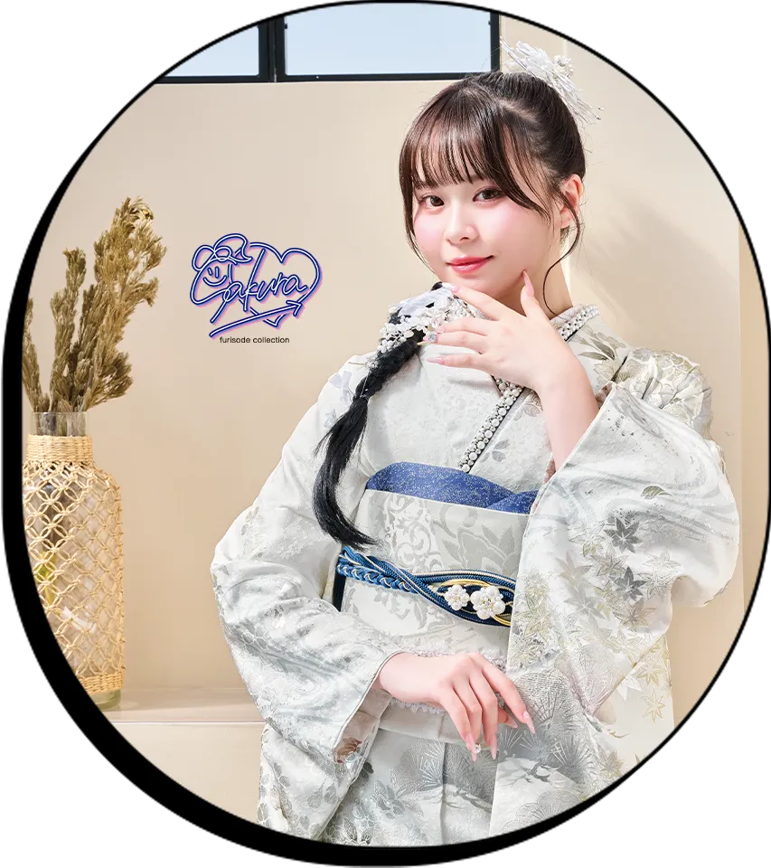 振袖を着た女性