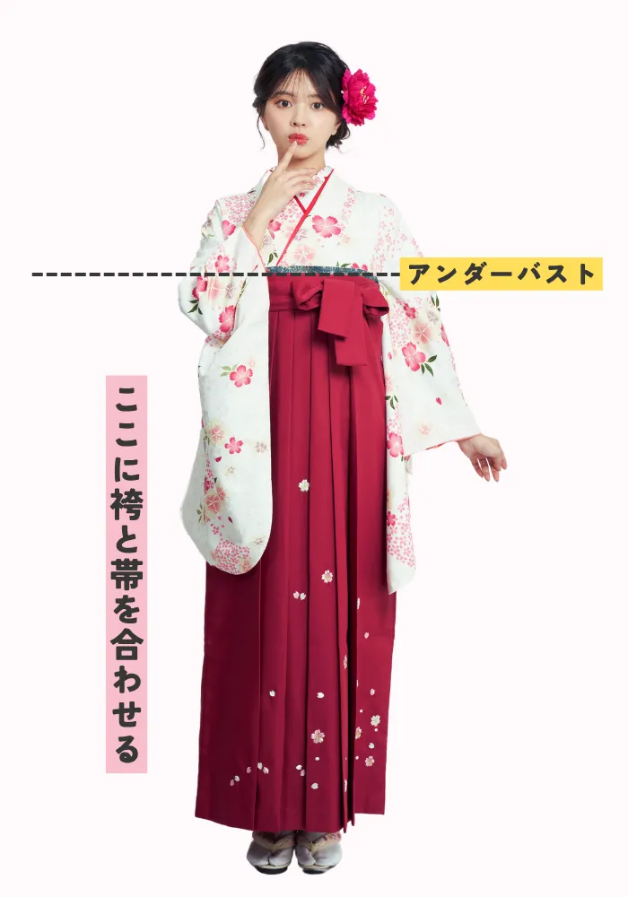 袴の位置