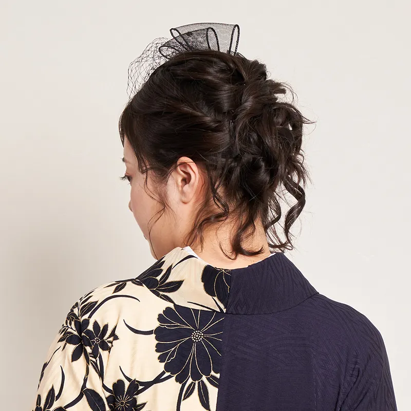 卒業式の袴に似合う髪型・ヘアスタイル・ヘアアレンジ アップスタイル トーク帽