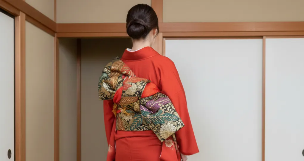 振袖の帯結び｜大人っぽい立て矢結び