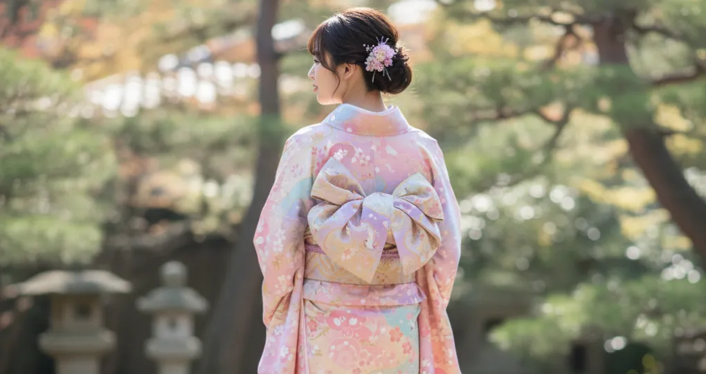 振袖の帯結び｜王道の文庫結び