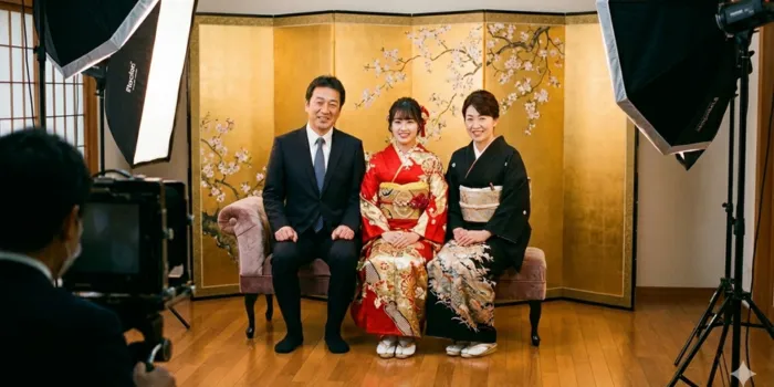 成人式当日より、落ち着いて撮影できる